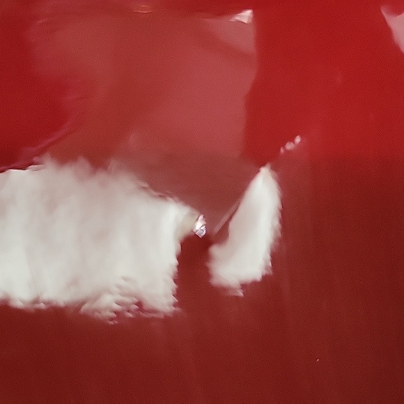 Who What Wear Large Red Patent Tote - Picture 5 of 9